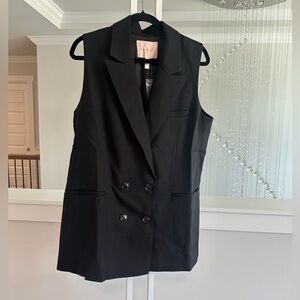 Hutch Black Sleeveless Blazer Dress